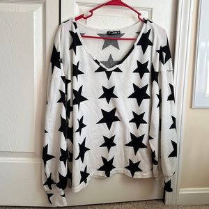 White black Star Long Sleeve
